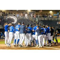 Biloxi Shuckers celebrate win