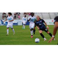 South Georgia Tormenta FC midfielder Austin Wehner (right) vs. the Spokane Velocity