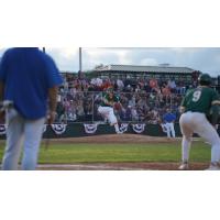 Sanford Mainers' Connor Ball on the mound