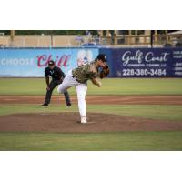 Biloxi Shuckers pitcher Shane Smith delivers