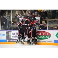 Aberdeen Wings celebrate a goal