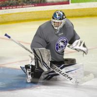 Wenatchee Wild goaltender Daniel Hauser