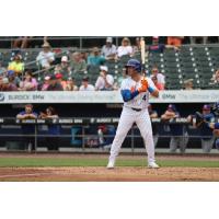 Syracuse Mets' Yolmer Sanchez at bat