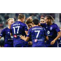 Louisville City FC celebrates win