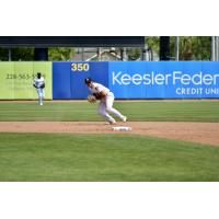 Ethan Murray of the Biloxi Shuckers readies a throw