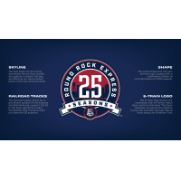 Round Rock Express 25th season logo