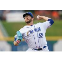 Omaha Storm Chasers pitcher Noah Cameron