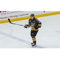 Defenseman Seth Tansem with the Brandon Wheat Kings