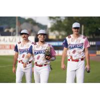 Williamsport Crosscutters in Pop-Tarts branded caps and jerseys