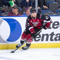 Vancouver Giants defenceman Mazden Leslie