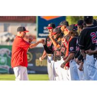 Fargo-Moorhead RedHawks get fired up before a game