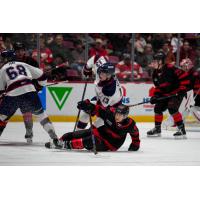 Saginaw Spirit center Carson Harmer vs. the Soo Greyhounds