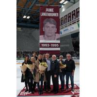 Peterborough Petes raise Jamie Langenbrunner's banner