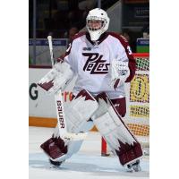 Peterborough Petes goaltender Easton Rye