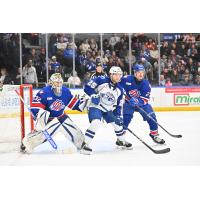 Syracuse Crunch forward Dylan Duke vs. the Rochester Americans