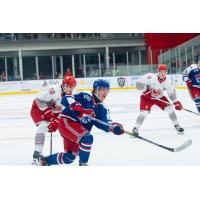 Forward Johnny Conlin with the Des Moines Buccaneers