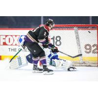 Tucson Roadrunners alternate captain Andrew Agozzino scores the game-winner in overtime