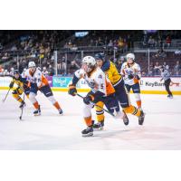 Flint Firebirds defenseman Blake Smith vs. the Erie Otters