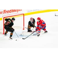 Vancouver Giants goaltender Burke Hood and defenceman Kolby Gapter