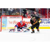 Vancouver Giants centre Adam Titlbach vs. the Spokane Chiefs