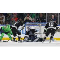 Wichita Thunder goaltender Trevor Gorsuch vs. the Toledo Walleye