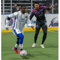 San Diego Sockers' Tavoy Morgan versus St. Louis Ambush's James Thomas