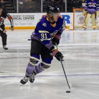 Knoxville Ice Bears' Dawson McKinney on game night