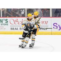 Wheeling Nailers' Cole Cameron and Matt Quercia on game night