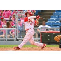 Ottawa Titans utility player Michael Fuhrman takes a big swing