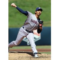 Kansas City Monarchs pitcher Daniel Martinez