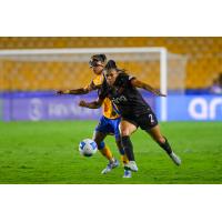 Portland Thorns FC defender Reyna Reyes vs. Tigres UANL