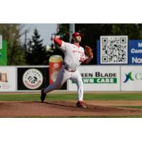 Winnipeg Goldeyes' Landen Bourassa on the mound