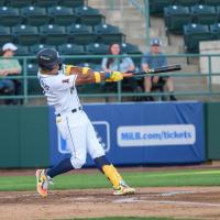 Tri-City Dust Devils outfielder Randy De Jesus