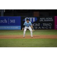 Greensboro Grasshoppers infielder Justin Miknis
