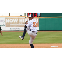 Down East Bird Dawgs' Axel Andueza on the mound