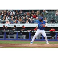 Jon Singleton at bat for the Syracuse Mets