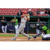 Winnipeg Goldeyes' Max Murphy at bat