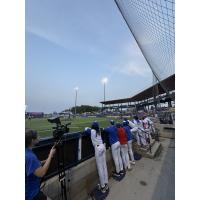 Green Bay Rockers bullpen watches the action